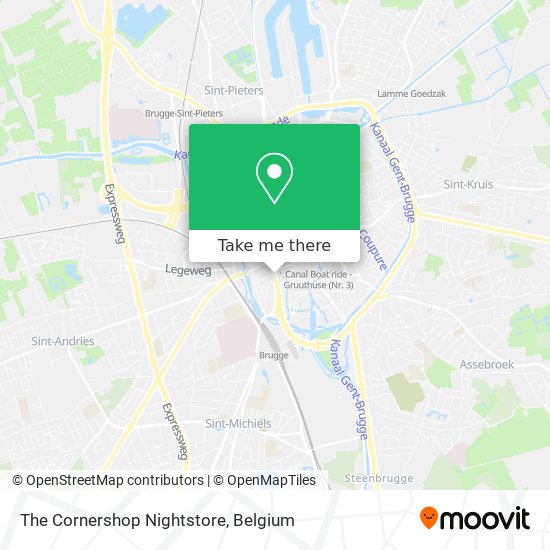 The Cornershop Nightstore map