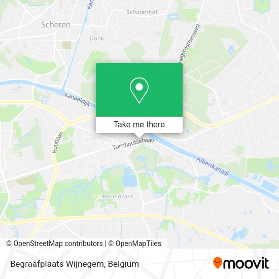 Begraafplaats Wijnegem map
