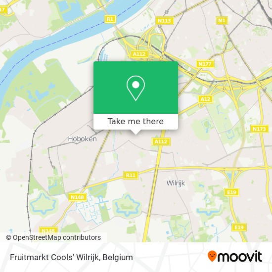 Fruitmarkt Cools' Wilrijk map