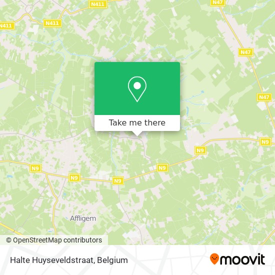 Halte Huyseveldstraat map