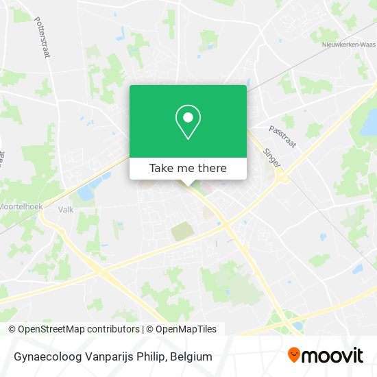 Gynaecoloog Vanparijs Philip map