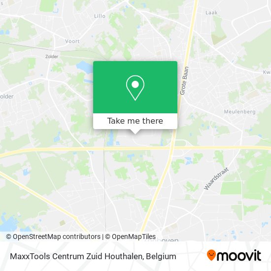 MaxxTools Centrum Zuid Houthalen map