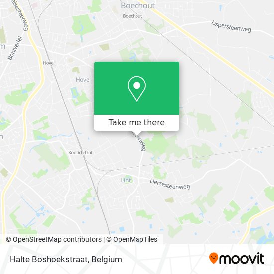 Halte Boshoekstraat map