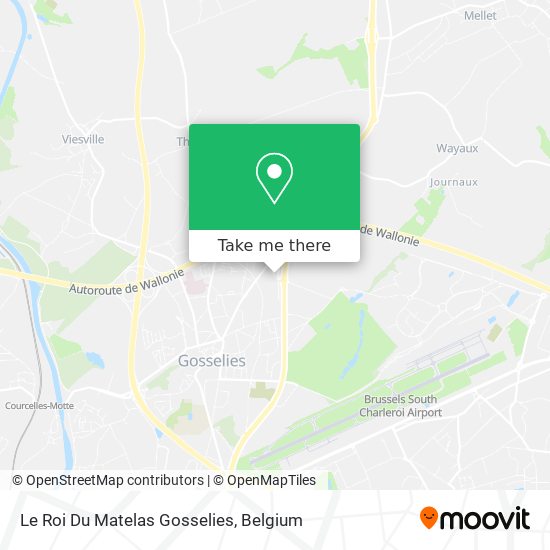 Le Roi Du Matelas Gosselies map