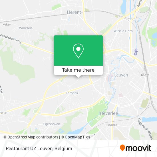 Restaurant UZ Leuven map