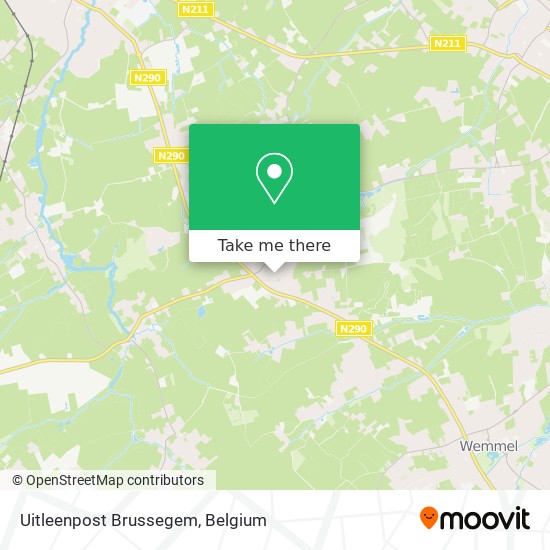 Uitleenpost Brussegem map