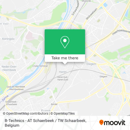 B-Technics - AT Schaerbeek / TW Schaarbeek map