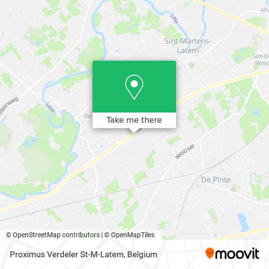 Proximus Verdeler St-M-Latem map