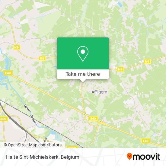 Halte Sint-Michielskerk map