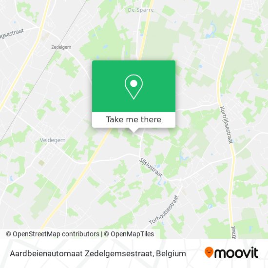 Aardbeienautomaat Zedelgemsestraat map