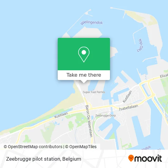 Zeebrugge pilot station map