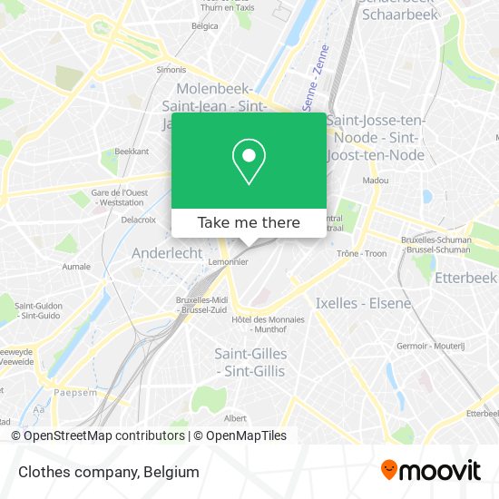 Clothes company map