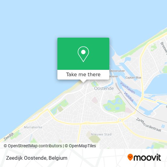 Zeedijk Oostende map