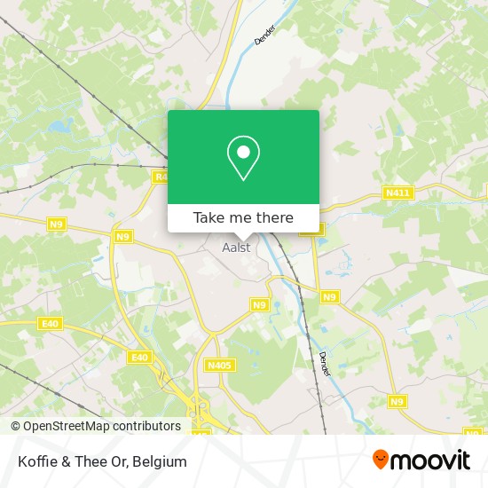 Koffie & Thee Or map