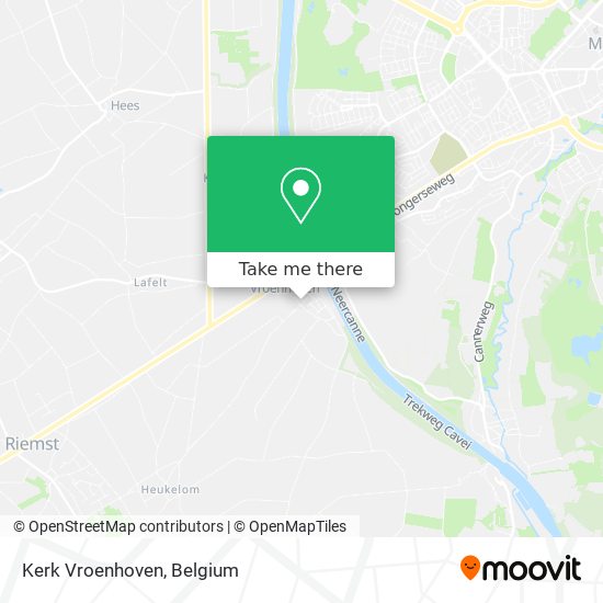 Kerk Vroenhoven map