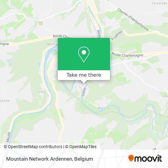 Mountain Network Ardennen map