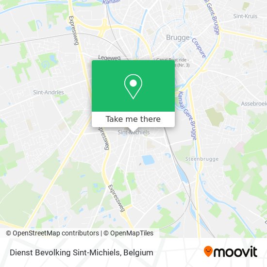 Dienst Bevolking Sint-Michiels map