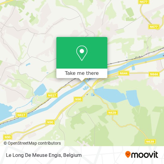 Le Long De Meuse Engis map