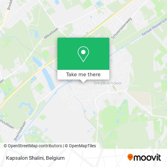 Kapsalon Shalini map