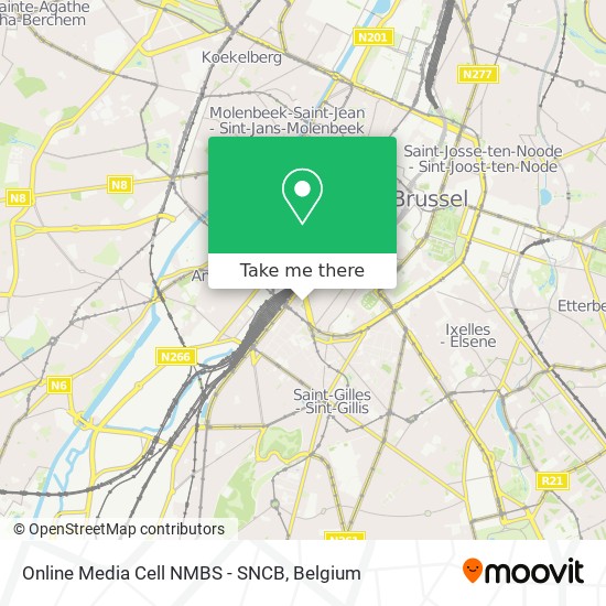 Online Media Cell NMBS - SNCB map