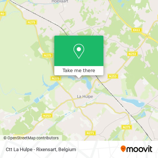 Ctt La Hulpe - Rixensart map