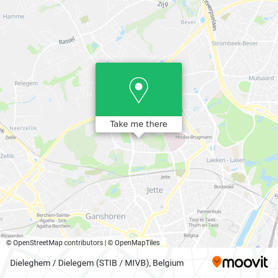 Dieleghem / Dielegem (STIB / MIVB) map