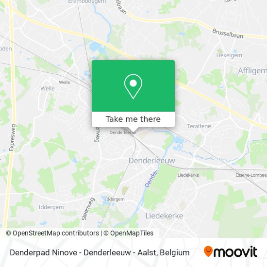 Denderpad Ninove - Denderleeuw - Aalst plan