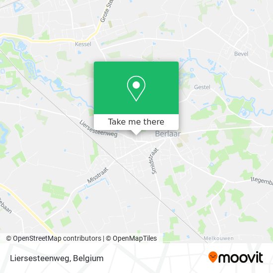 Liersesteenweg map