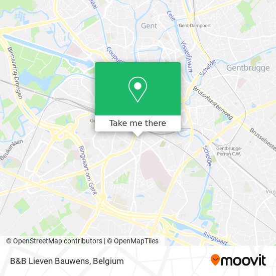 B&B Lieven Bauwens map