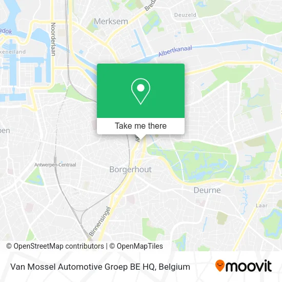 Van Mossel Automotive Groep BE HQ map