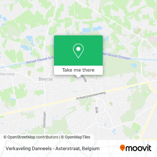 Verkaveling Danneels - Asterstraat map