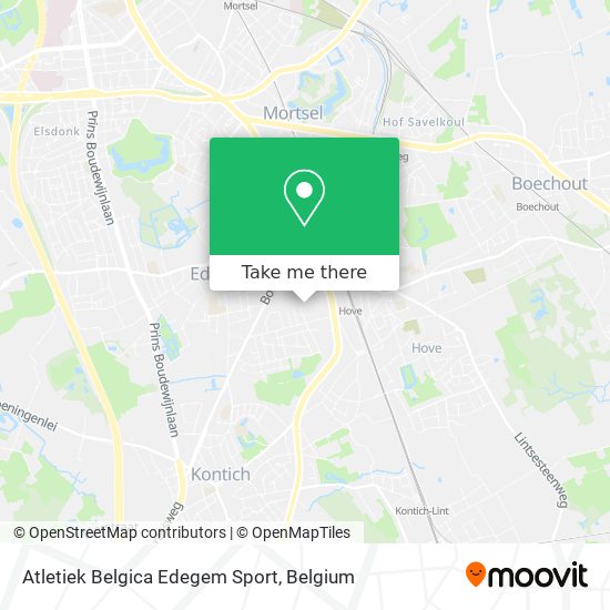 Atletiek Belgica Edegem Sport map