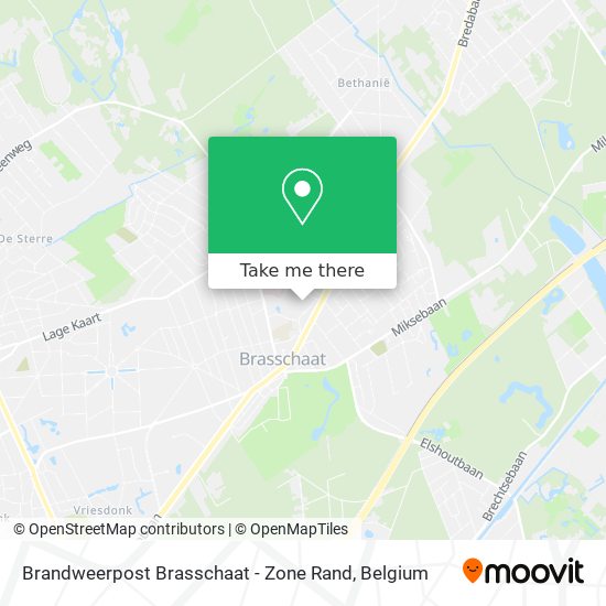 Brandweerpost Brasschaat - Zone Rand map