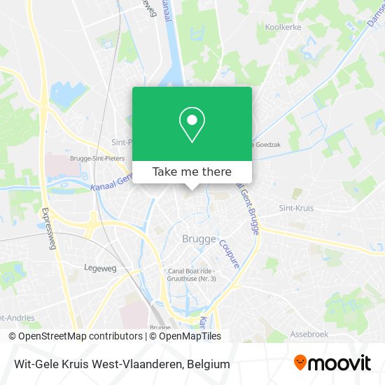 Wit-Gele Kruis West-Vlaanderen map