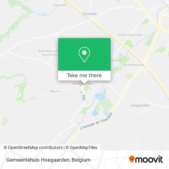 Gemeentehuis Hoegaarden map