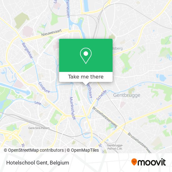 Hotelschool Gent map