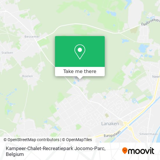 Kampeer-Chalet-Recreatiepark Jocomo-Parc map