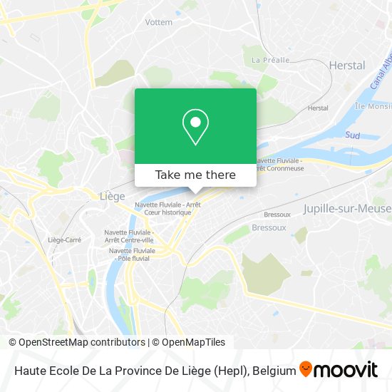 Haute Ecole De La Province De Liège (Hepl) plan