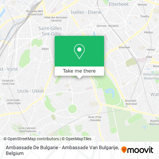 Ambassade De Bulgarie - Ambassade Van Bulgarije map