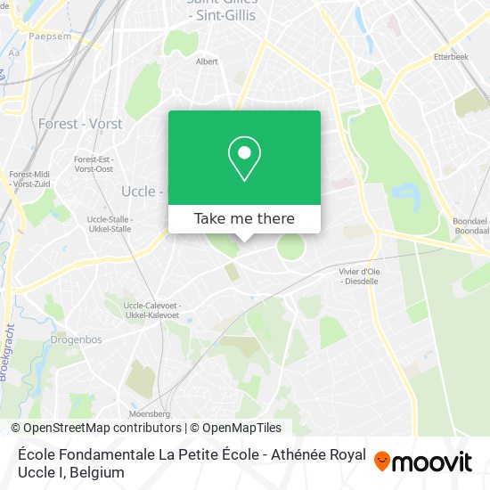 École Fondamentale La Petite École - Athénée Royal Uccle I plan