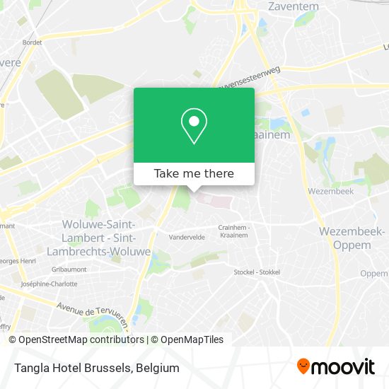 Tangla Hotel Brussels map