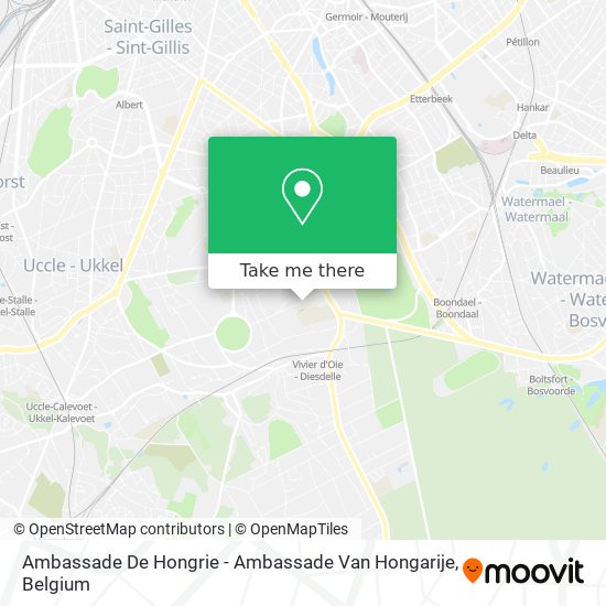 Ambassade De Hongrie - Ambassade Van Hongarije map