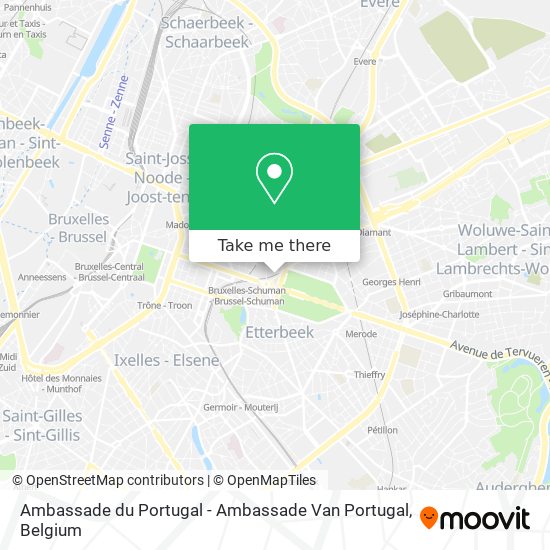 Ambassade du Portugal - Ambassade Van Portugal map