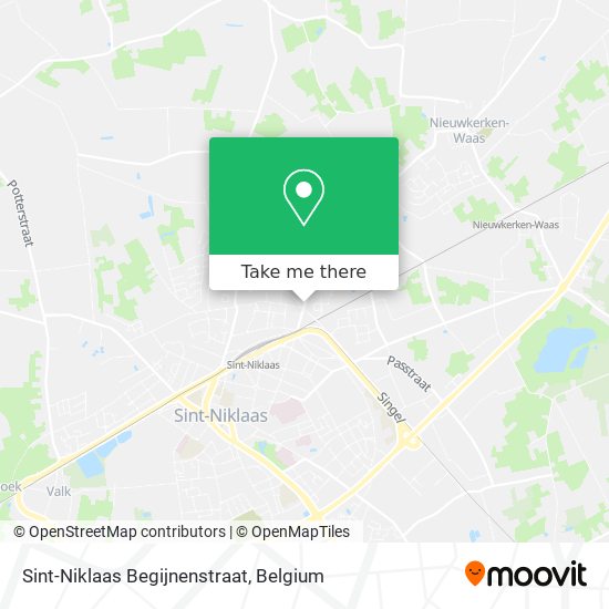 Sint-Niklaas Begijnenstraat map