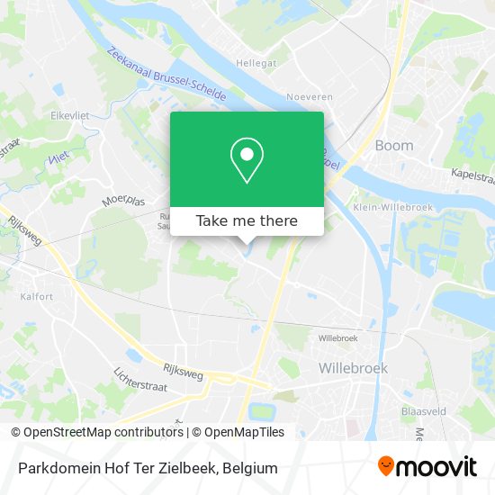 Parkdomein Hof Ter Zielbeek map