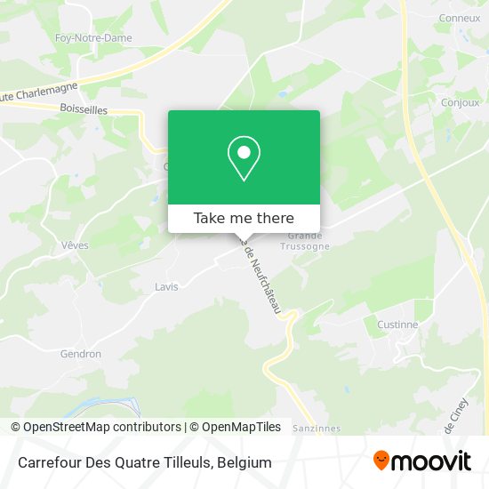 Carrefour Des Quatre Tilleuls map