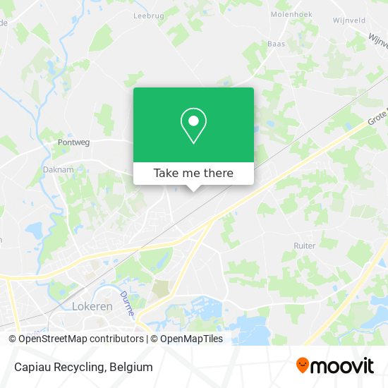 Capiau Recycling map