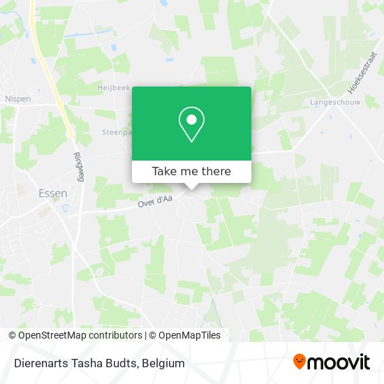 Dierenarts Tasha Budts map