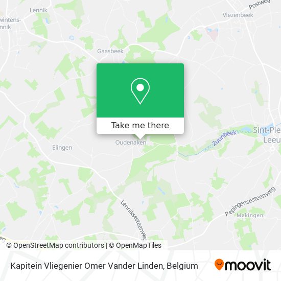 Kapitein Vliegenier Omer Vander Linden map