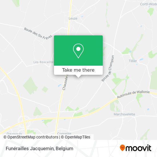 Funérailles Jacquemin map